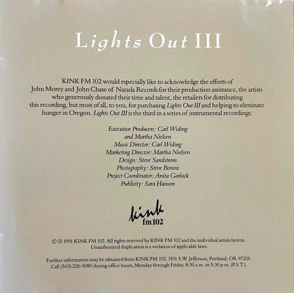 Various : KINK Lights Out III (CD, Comp)