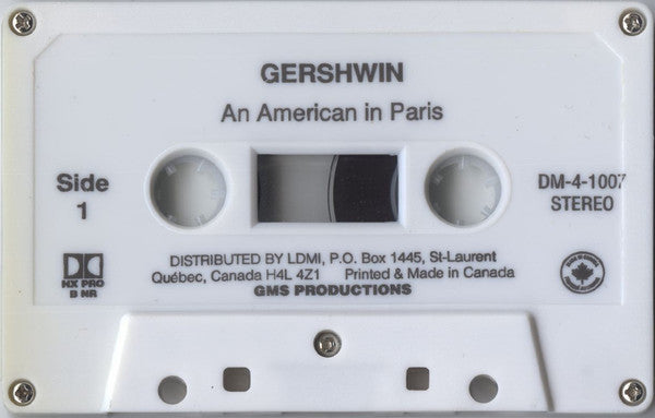 George Gershwin : Rhapsody In Blue / An American In Paris (Cass)