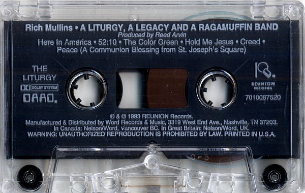 Rich Mullins : A Liturgy A Legacy & A Ragamuffin Band (Cass, Album, Dol)
