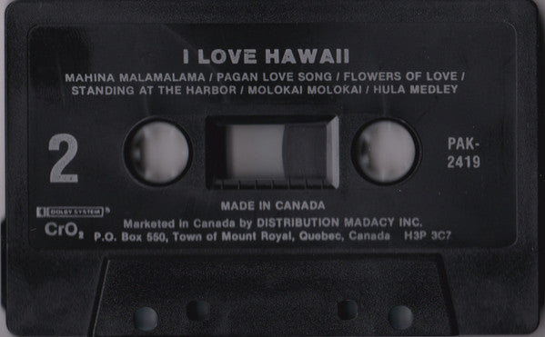Unknown Artist : I Love Hawaii (Cass, Cr)