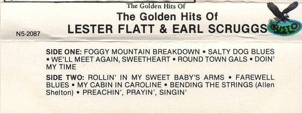 Flatt & Scruggs With The Foggy Mountain Boys : The Golden Hits Of Lester Flatt And Earl Scruggs With The Foggy Mountain Boys (Cass, Comp, RE)
