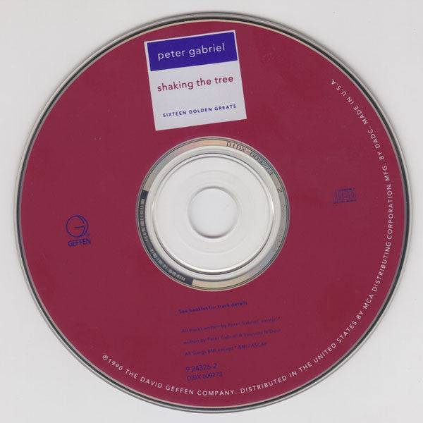 Peter Gabriel : Shaking The Tree (Sixteen Golden Greats) (CD, Comp, RE, RP, MCA)
