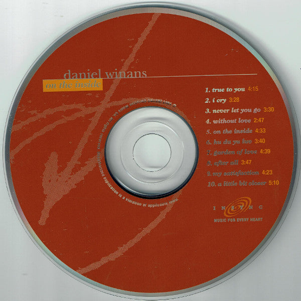 Daniel Winans : On The Inside (CD, Album)