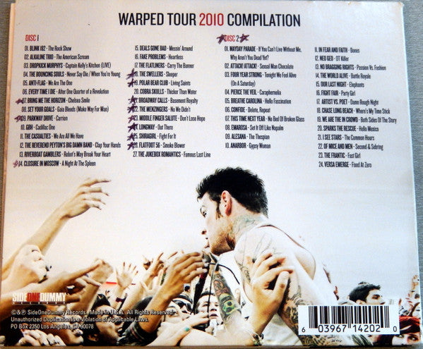 Various : Vans Warped Tour Twenty Ten (2010 Tour Compilation) (2xCD, Comp, Car)