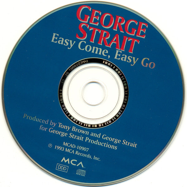 George Strait : Easy Come Easy Go (CD, Album, Club)
