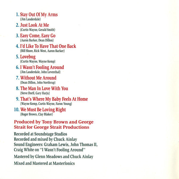 George Strait : Easy Come Easy Go (CD, Album, Club)