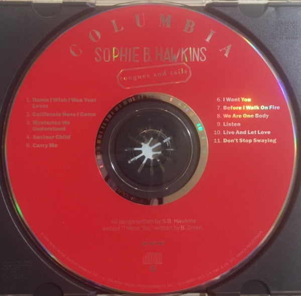 Sophie B. Hawkins - Tongues And Tails (CD) (VG) - Endless Media