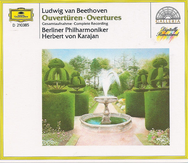 Ludwig van Beethoven, Berliner Philharmoniker, Herbert von Karajan : Overtüren / Overtures (2xCD, Club, RE)