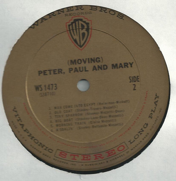 Peter, Paul & Mary : (Moving) (LP, Album, Gol)