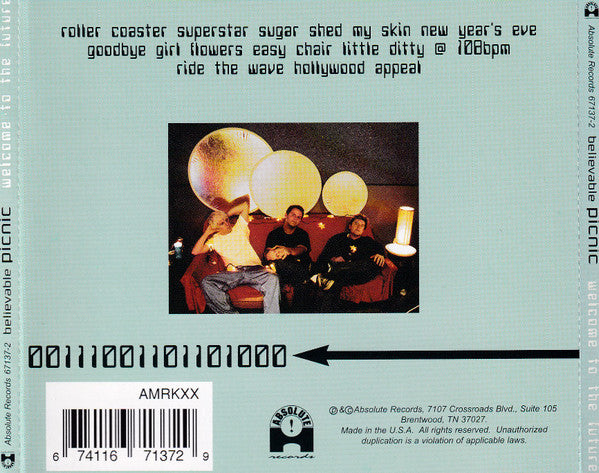 Believable Picnic - Welcome To The Future (CD) (VG+) - Endless Media