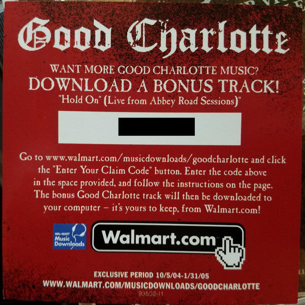 Good Charlotte : The Chronicles Of Life And Death (CD, Album, Lif)