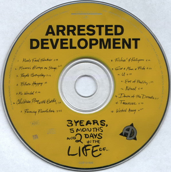 Arrested Development : 3 Years, 5 Months & 2 Days In The Life Of... (CD, Album)