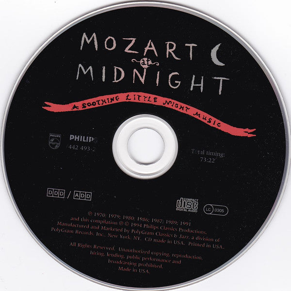Wolfgang Amadeus Mozart : Mozart At Midnight (CD, Comp)