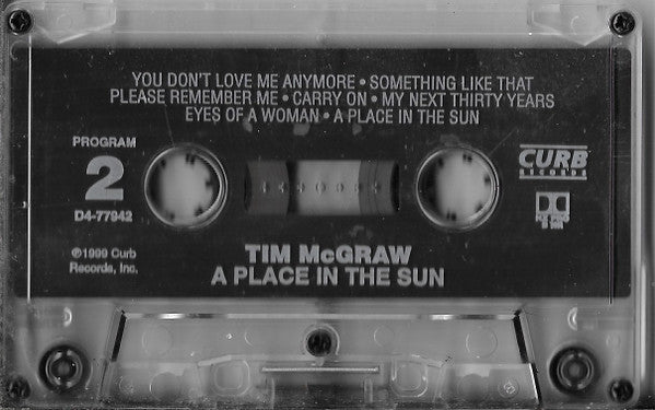 Tim McGraw : A Place In The Sun (Cass, Album)