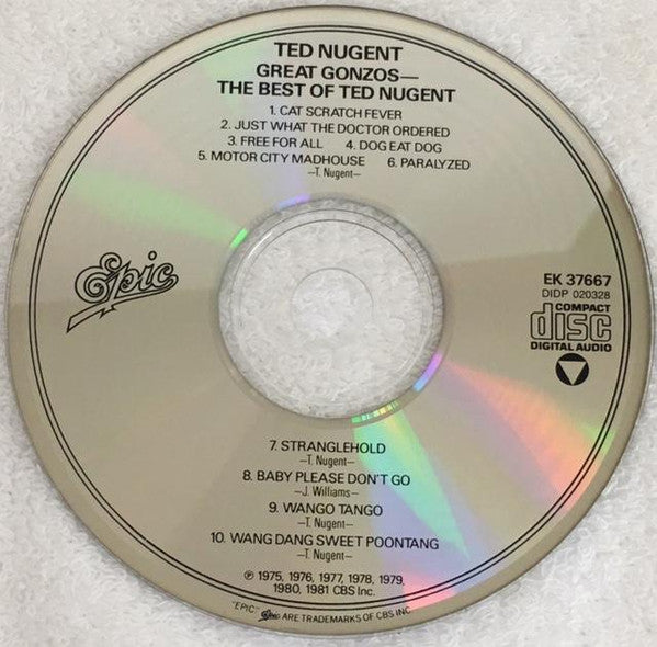 Ted Nugent : Great Gonzos! - The Best Of Ted Nugent (CD, Comp)