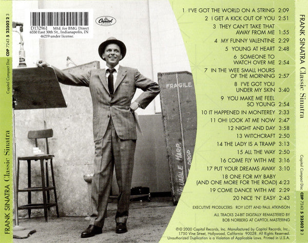 Frank Sinatra : Classic Sinatra - His Great Performances 1953-1960 (CD, Comp, Mono, Club, BMG)