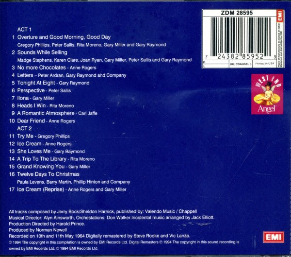 Jerry Bock, Sheldon Harnick - Anne Rogers, Gary Raymond, Gary Miller (2), Rita Moreno : She Loves Me (CD, RE, RM)