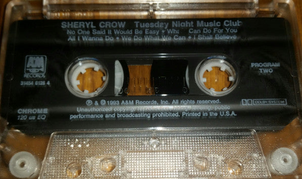 Sheryl Crow : Tuesday Night Music Club (Cass, Album, Club)