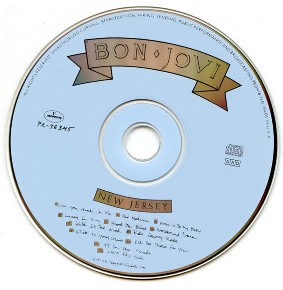 Bon Jovi : New Jersey (CD, Album, Club)