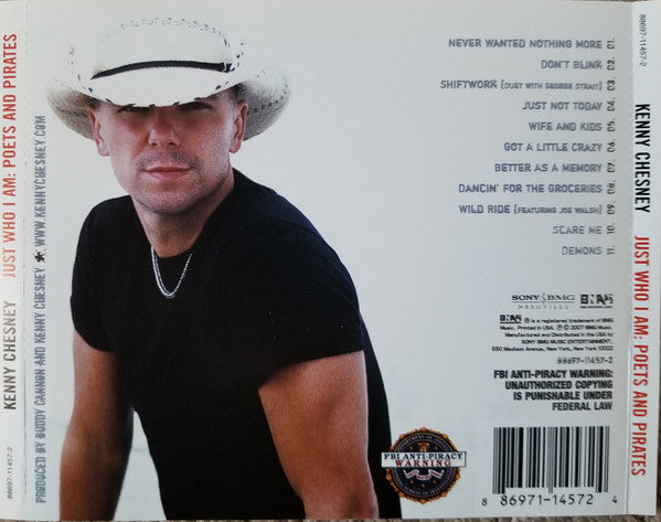 Kenny Chesney : Just Who I Am: Poets & Pirates (CD, Son)