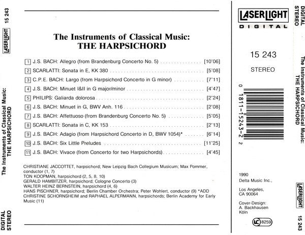 Various - The Harpsichord (CD) (VG+) - Endless Media