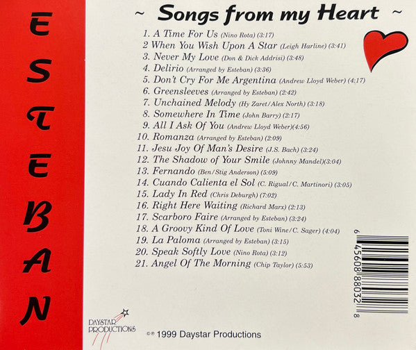 Esteban - Songs From My Heart (CD) (VG) - Endless Media