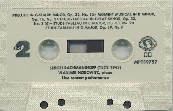 Vladimir Horowitz - Sergei Rachmaninoff : Piano Sonata No. 2 - Prelude Op. 32 - Moment Musical Op. 16 - Etudes - Tableaux (Cass, Album, RE)