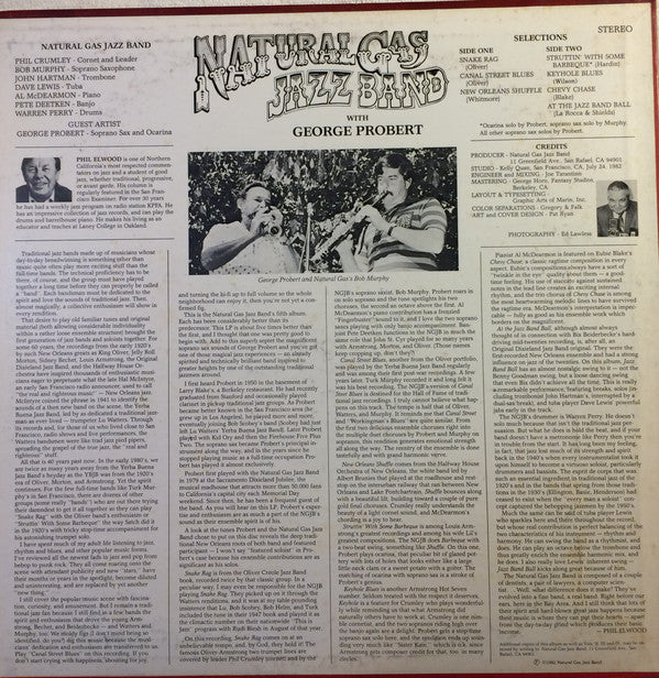 Natural Gas Jazz Band ,With Featured Guest The Incredible George Probert - Volume V (LP) (VG) - Endless Media