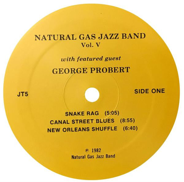 Natural Gas Jazz Band ,With Featured Guest The Incredible George Probert - Volume V (LP) (VG) - Endless Media