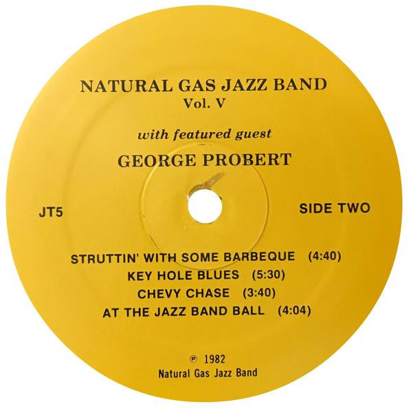 Natural Gas Jazz Band ,With Featured Guest The Incredible George Probert - Volume V (LP) (VG) - Endless Media