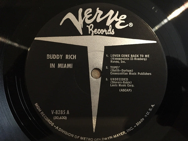 Buddy Rich : Buddy Rich in Miami (LP, Album, Mono, RE)