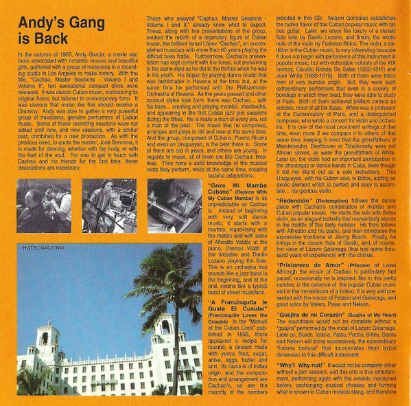 Cachao : Cuba Linda (CD, Album)