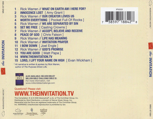 Various : The Invitation (CD)
