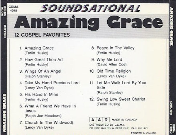 Various : Amazing Grace. 12 Gospel Favorites (CD, Album)