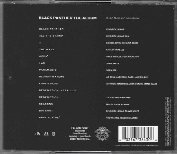Various : Black Panther The Album (Music From And Inspired By) (CD, Album)