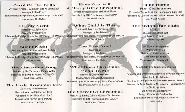 The Nylons : Harmony - The Christmas Songs (Cass, Album)