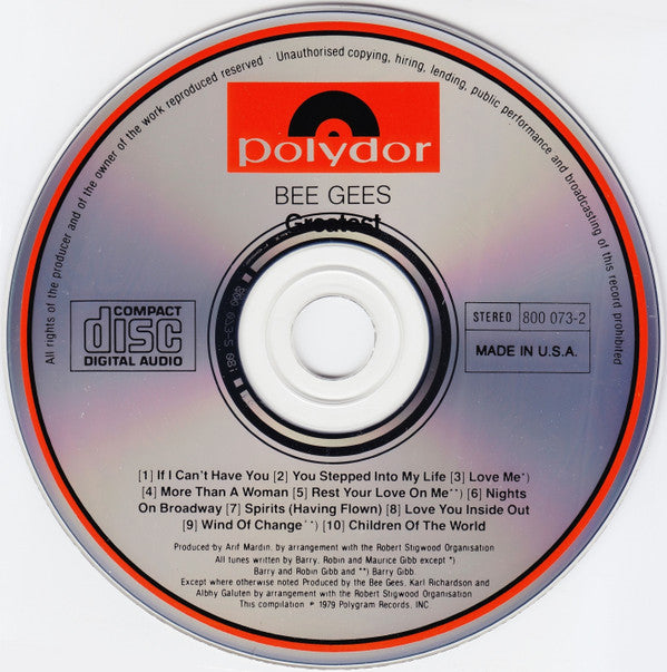 Bee Gees : Greatest (2xCD, Comp, RE, Dou)