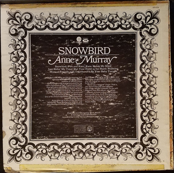 Anne Murray : Snowbird (LP, Comp, Los)
