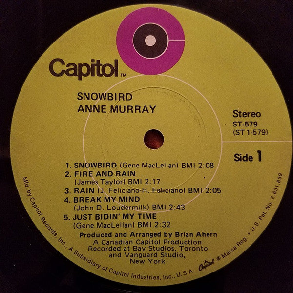 Anne Murray : Snowbird (LP, Comp, Los)