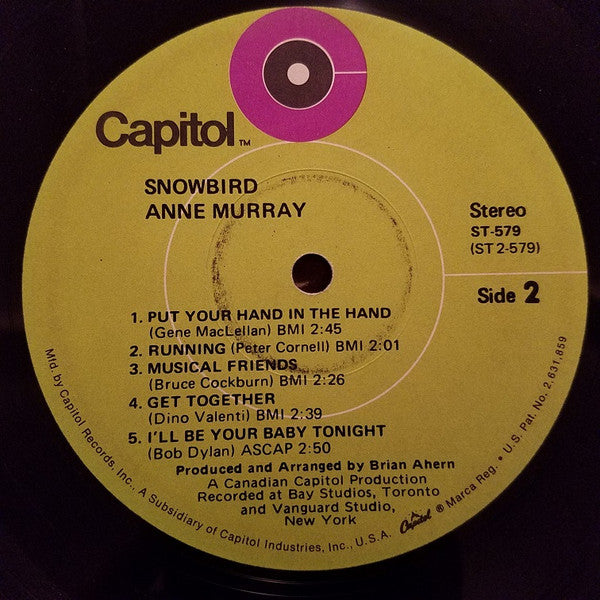 Anne Murray : Snowbird (LP, Comp, Los)