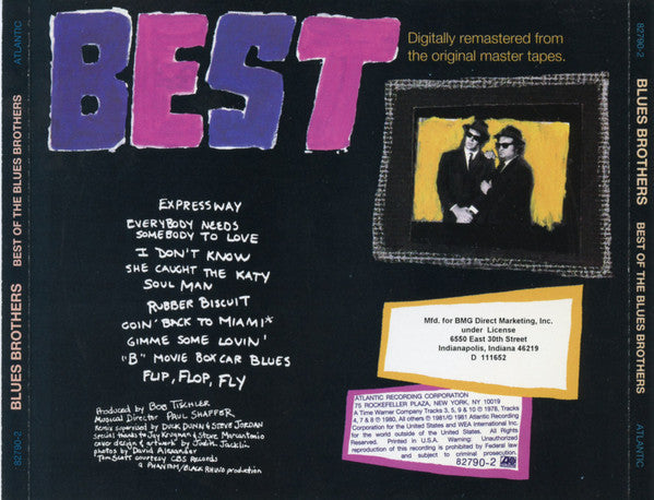 The Blues Brothers : Best Of The Blues Brothers (CD, Comp, Club)
