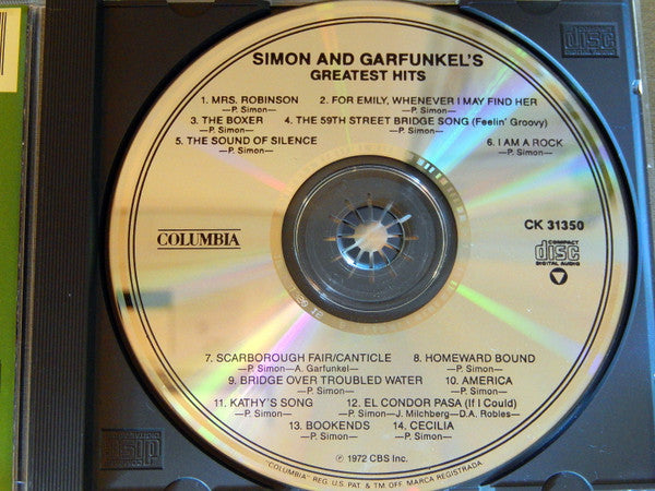 Simon & Garfunkel : Simon And Garfunkel's Greatest Hits (CD, Comp, RE, Pit)