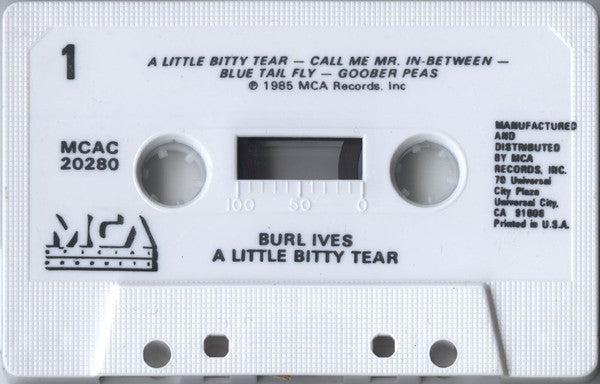 Burl Ives : A Little Bitty Tear (Cass, Comp)