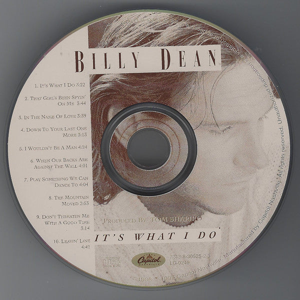 Billy Dean : It's What I Do (CD, Album)