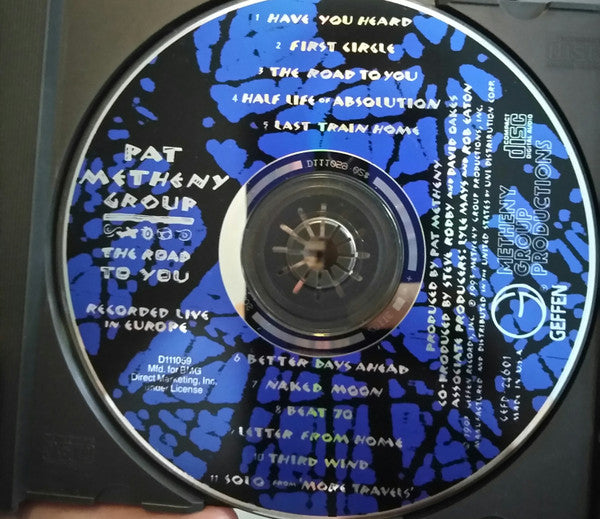 Pat Metheny Group : The Road To You (Recorded Live In Europe) (CD, Album, Club)