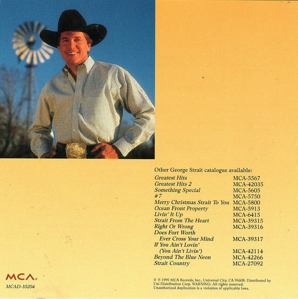 George Strait : Chill Of An Early Fall (CD, Album, Club)