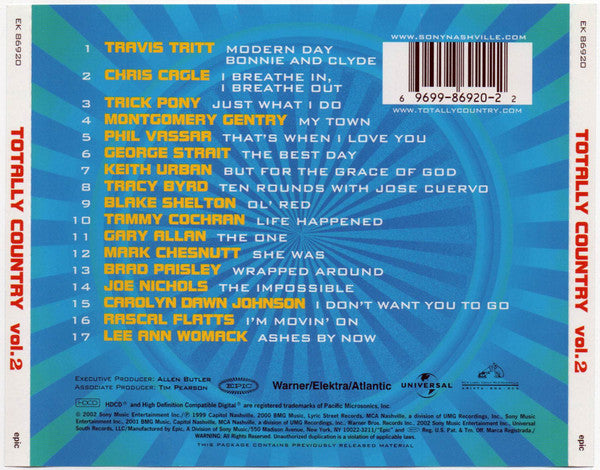 Various : Totally Country Vol. 2 (HDCD, Comp)