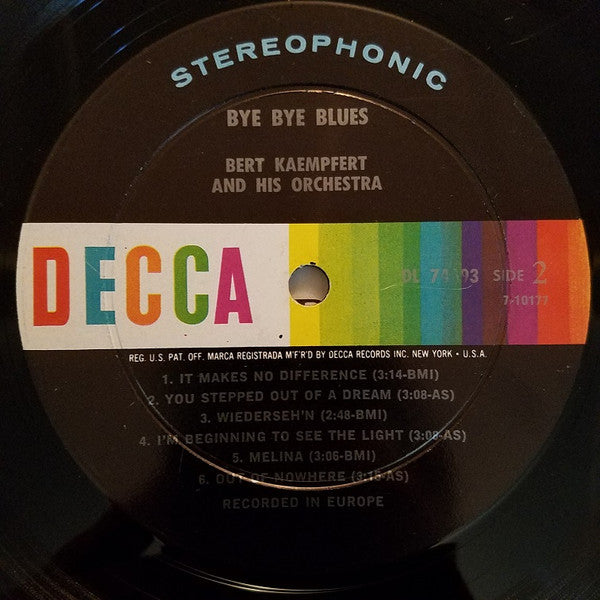 Bert Kaempfert & His Orchestra : Bye Bye Blues (LP, Album)