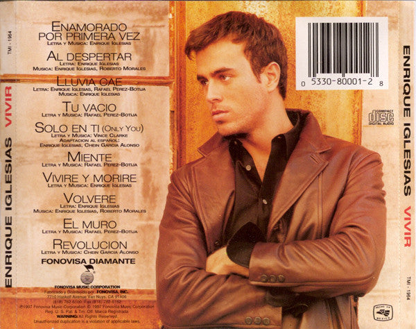 Enrique Iglesias : Vivir (CD, Album)