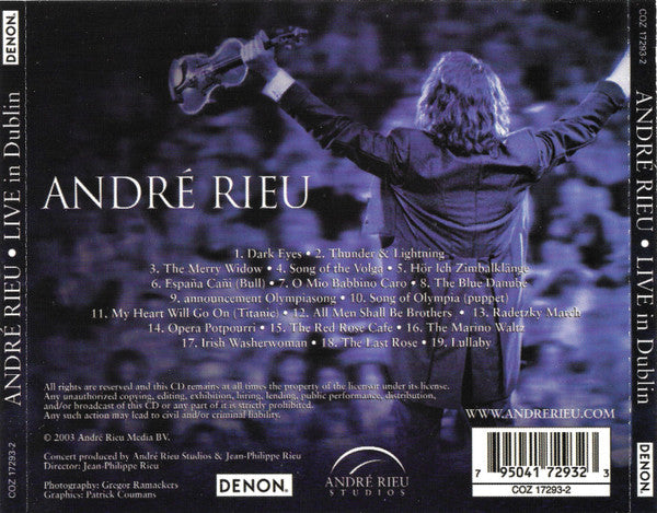 André Rieu : Live In Dublin (CD, Album)
